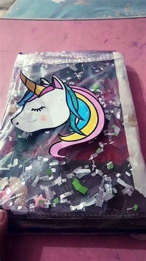 homemade glitter dairy if you want video so comment I will upload