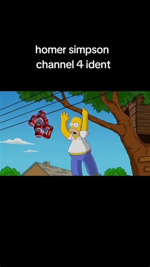 homer simpson channel 4 ident #thesimpsons