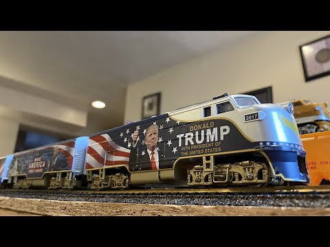 Meet the President Trump Express new train set from -The Bradford exchange