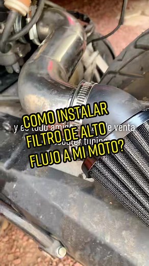 Como instalar filtro de alto flujo a mi moto? gy6 #scootertuning #accesoriosbws #accesoriosmotoneta #tuningmotos #filtrodealtoflujo #gy6 #gy6tiuning #bwstunning #motonetastuning