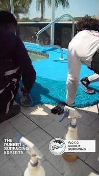 BEACH Inspired Floco Rubber Surfacing install | The Rubber Surfacing Experts