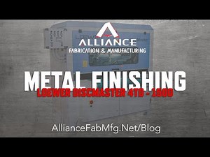 Loewer Disc Master 4TD- 1500 Deburring Machine at Alliance Fabrication
