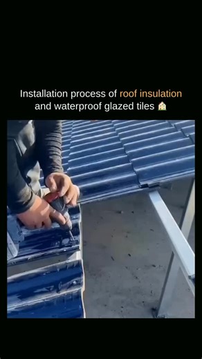 Curio Dose on Instagram: "The installation procedure for roof insulation and waterproof glazed tiles starts with preparing and cleaning the roof surface to guarantee proper bonding and alignment. Insulation boards or rolls are then meticulously positioned to minimize heat transfer and enhance energy efficiency, closing all gaps to avoid air leakage. Following this, a waterproof membrane is placed to safeguard the structure from moisture. Lastly, glazed tiles are fitted over the surface, secured 