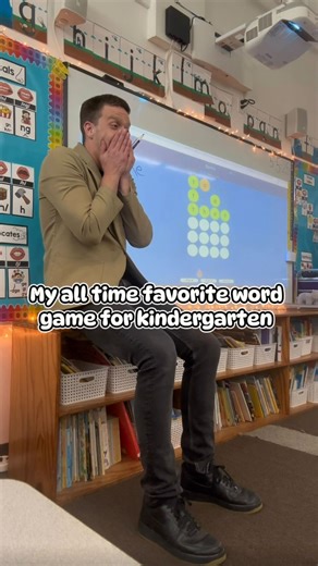 Mr. Lake on Instagram: "It’s Wordle… but for kindergarten 🔤 This spelling game gets my kinders thinking about phonics, spelling patterns, and word structure instead of guessing. It’s been a fun way to sneak in meaningful word work during whole group or centers. 💬 Comment SPELLIE and I’ll send you the link! #kindergarten #phonics #earlyliteracy #primaryteacher"