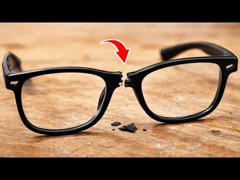 Plastic Welding Secret! Ingenious Way To Repair Broken Eyeglasses Like New