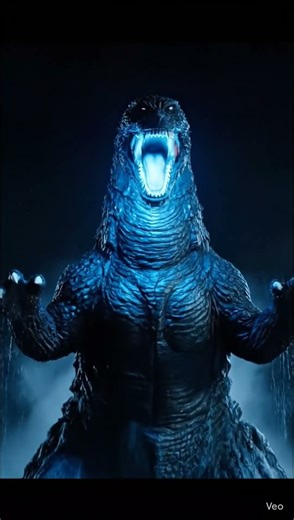 Godzilla in fire mode. #aishorts #godzilla