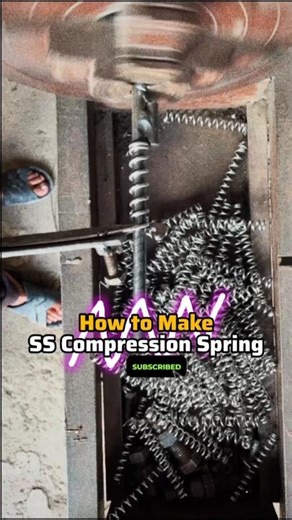 High-quality stainless steel springs designed for industrial applications #Diy #springmanufacturing