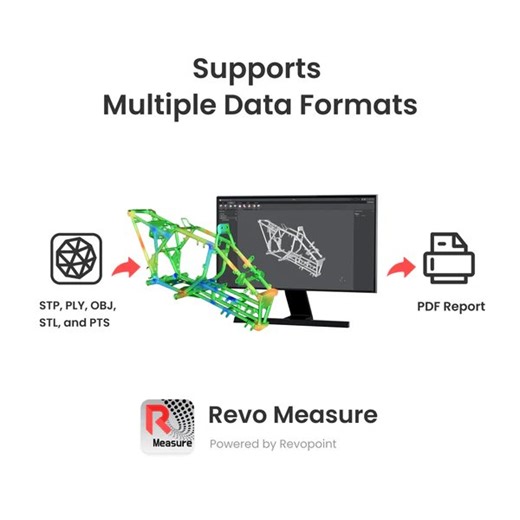 ‼️Already own a Revopoint 3D Scanner? 🎁Take it further with Revo Measure — professional 3D measurement & GD&T software built for real-world engineering. 🔥PTB certified — verified accuracy you can trust. • Accurate dimensional measurement • Full GD&T analysis • Model deviation & comparison • Import multiple formats: PLY, OBJ, STL, PTS, and more • Measurement report export • Intuitive, user-friendly interface • Texture mapping visualization 🎈Designed for inspection, verification, and engineerin