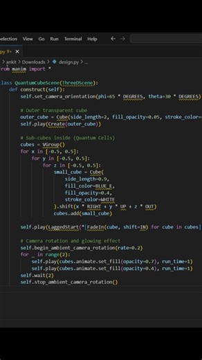 3D cube Design #coding #programminglanguage #pythonprogramming #powerofpython #programming