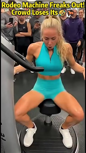Runaway Rodeo Machine Goes Wild in Gym! Japanese Beauty’s Reaction Has Everyone Laughing 🤣🐎#G#GymFailF#FunnyVideoM#MechanicalHorseR#RodeoMachineW#usa