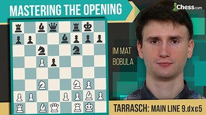 Learn To Play The Tarrasch Defense: Main Line With 9.dxc5