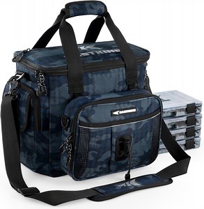 KastKing Fishing Tackle Bag With 4 Tackle Boxes & Removable Bait Binder, Water-Resistant Tackle Storage- BaitSpace
