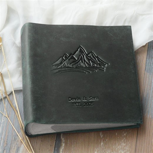 Custom Photo Album 4x6 for 100, 200 or 300 Photos. Genuine Leather Photo Album. Slip-in Photo Album for 4x6 in / 10x15 Cm Photos. - Etsy