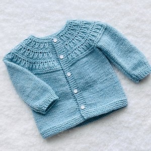 Digital PDF Knit Pattern: Easy Knit Baby Cardigan Sweater, Coat or Jacket With Follow Along Video Tutorial, Knitting for Baby Patterns - Etsy UK