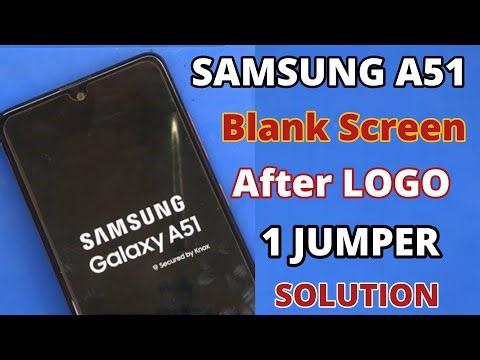 samsung a51 blank screen after logo / samsung a51 black screen after logo Solution / jumper solution