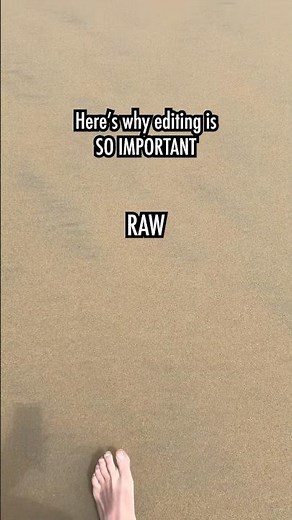 Why video editing is important | RAW vs edited #videoediting