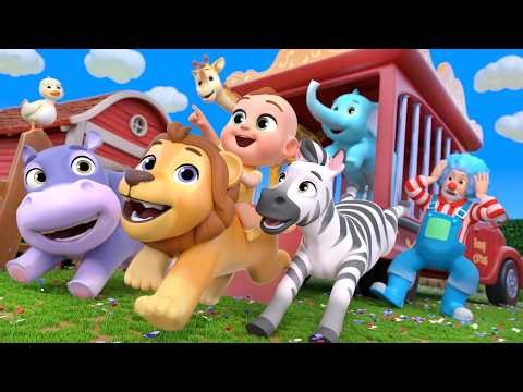 Old MacDonald Song with Safari Animals+More Newborn Educational Nursery Rhymes & Kids Songs