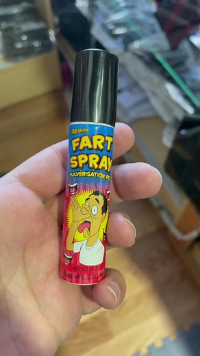 Fart spray prank