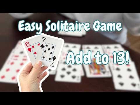 How to Play 13 Solitaire (Easy One Player Card Game)