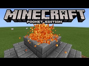 Minecraft PE - Volcano Eruption Trick With Commands!
