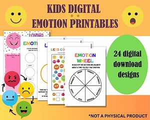 Emotion Digital Download Printable Activities - Etsy Canada