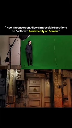 Cobra knowledge on Instagram: "Greenscreen technology allows filmmakers to place actors and objects in any environment without physically being there. Actors perform in front of a solid green screen, which is later replaced with digital scenery using specialized software. This process lets directors create impossible landscapes, futuristic cities, or dangerous locations safely. Lighting, perspective, and shadows are carefully matched to make the scene appear-real. Post production merges live act