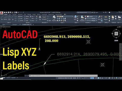 Lisp XYZ Labels For AutoCAD Coordinates | 3dpolyline and points