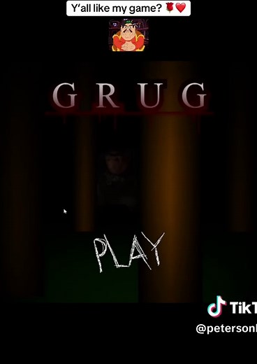 I made this game like a month ago, I saw that grug is getting popular for some reason so here I am posting some footage of it. There is no actual gameplay yet, only the menu is done. Why I did this idk #grug #grugcrood #croods #croodsnewage #horror #game #stupid #funny #fyp #fypシ