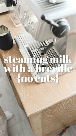 How to steam milk with a Breville Barista Express