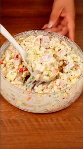 Ensalada de codito. #parati #fyp #parati #delicious #delicias