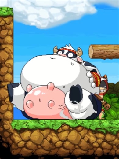 feeding the cow an egg #inflation #inflationbelly #vore #furry