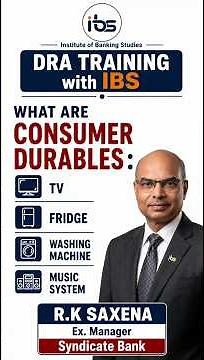 What Are Consumer Durables? | DRA Training Guide (TV, Fridge, AC) | DRA Training with IBS
