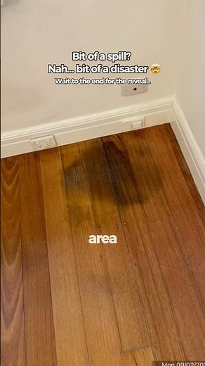 Hardwood Floor Stain Repair | Water Mark Damage Neatly Restored