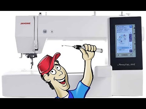 Oiling my Janome 500e Embroidery Machine