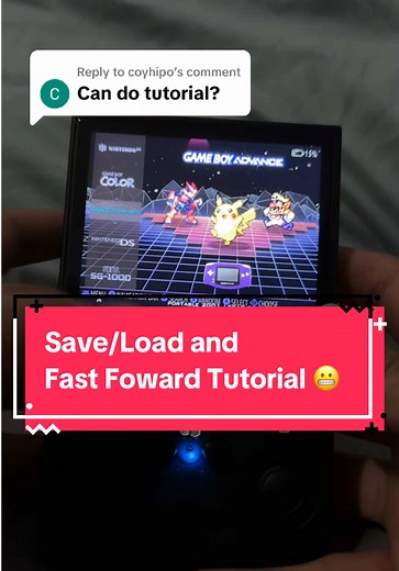 Replying to @coyhipo Here is the tutorial on how to save/load state on your R36Pro. This tutorial works for all the games and not just Pokemon. It also works the same for R36S as well. Have also added in a tutorial on how do we spees up the game in this video Hope this is helpful, enjoy! Can purchase this at the link on bottom left corner of the screen! #retroconsole #retroconsoles #r36pro #r36s #retrogaming