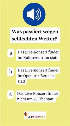 A2 Listening Practice | Teil 1 Übung 12 | Everyday German Audio | Learn German A2