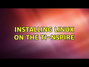 Installing Linux on the TI-nspire