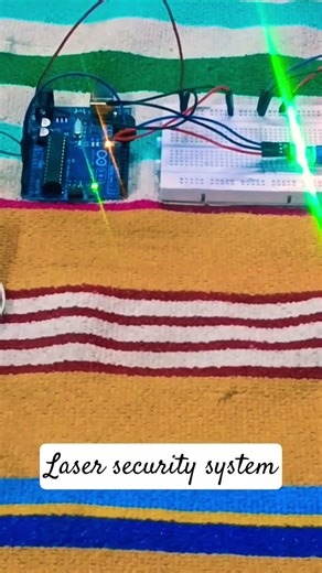 Laser Security System #arduinoprojects #arduino #Alok project