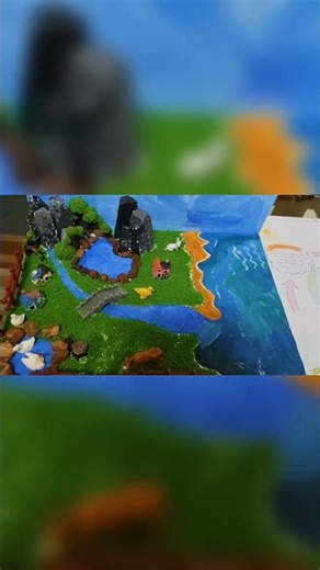 Water cycle still model #watercycle #scienceexhibition #shorts