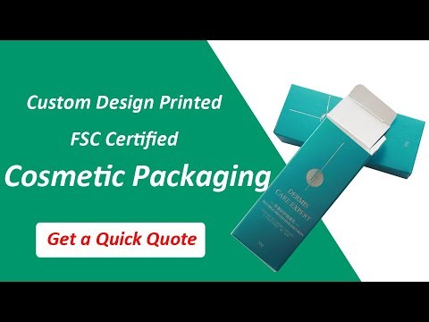 FSC Certified Cosmetic Packaging Paper Boxes, Direct Factory Supply