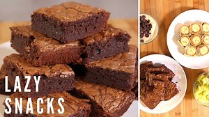 4 Lazy Snack Recipes using 4 ingredients or less! OMG the Nutella Brownies are out of this world | Nicko's Kitchen