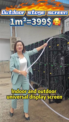Rapid Installation and Rainproof Test of LED Screen #led #leddisplay #ledwall #waterproof #ledscreen
