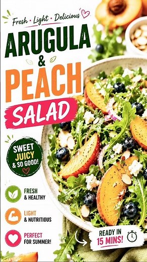 Summer peach salad that actually tastes good #salad #recipe #summer