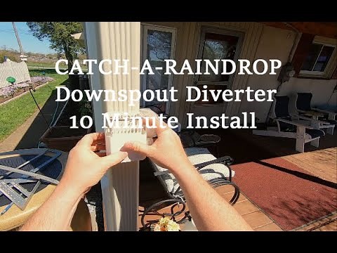 Downspout Diverter Install...$20 and 10 Minutes