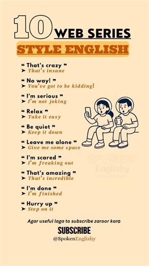 10 Webseries Style English Lines 🔥 | Sound Like Netflix #shorts