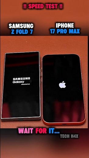 🚀 I PHONE 17 PRO MAX VS GALAXY z Fold 7 SPEED TEST !!