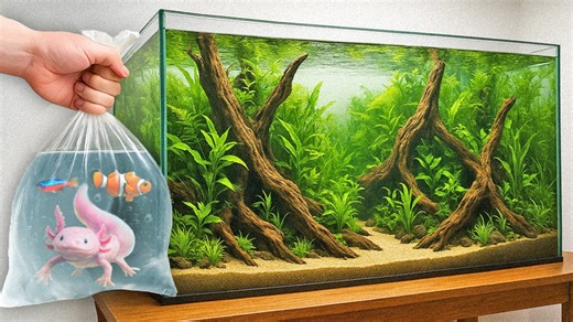 I built a mega fish tank (for the coolest fish)