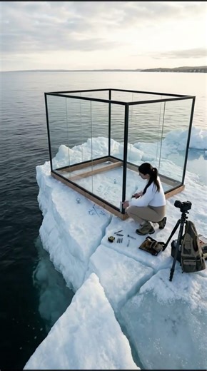 Building a Glass Cube House on a Floating Iceberg 🧊🏠 | Extreme Architecture