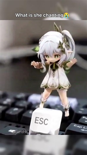 Genshin Nahida Hiding On The ESC Key Is Too Cute 😭 | Genshin Nahida Cute Moment