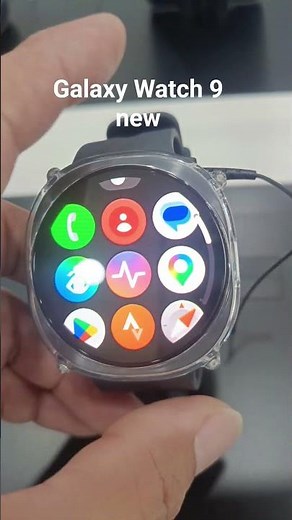 Smart watch - Galaxy Watch 9 Black Strap Selicon #watch